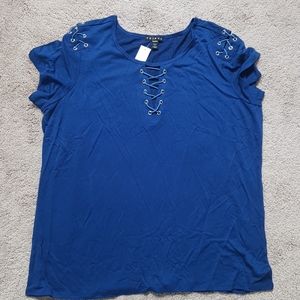 Tribal blue top